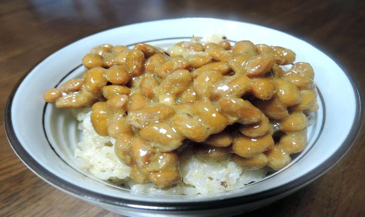 玄米と納豆