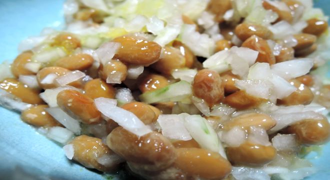 タマネギ納豆の食べ方