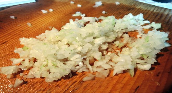 タマネギのみじん切り