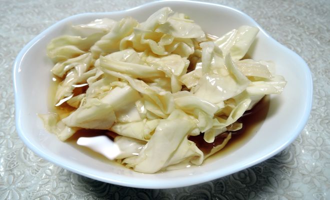 黒酢キャベツの食べ方