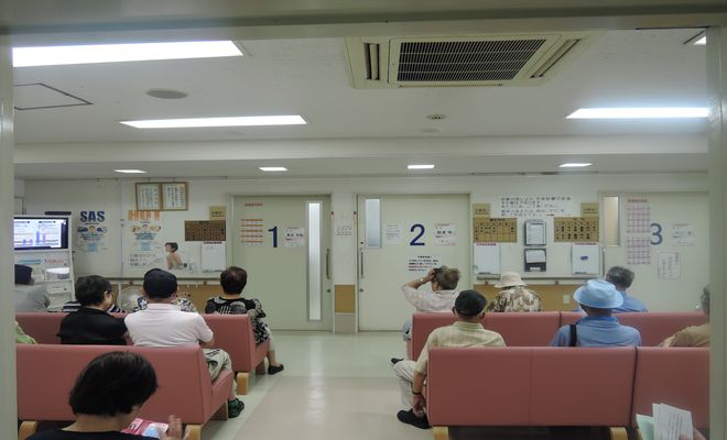 病院の待合室
